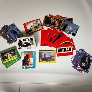 Vintage movie and collectible cards - Batman ET Jedi Raider and more